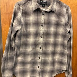 Filson Black and White Plaid Casual Shirt